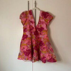 Showpo Brailey Jacquard Mini Dress